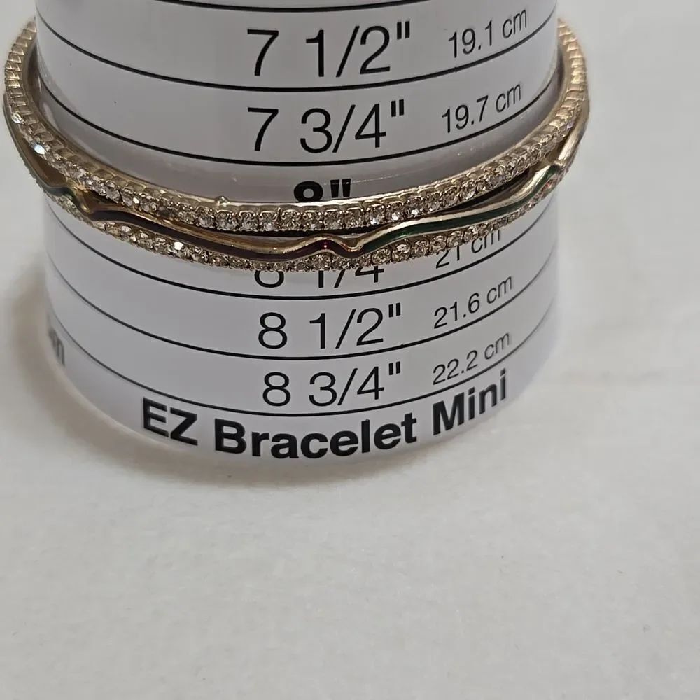 Rhinestone Bangle Bracelet - Picture 3 of 4